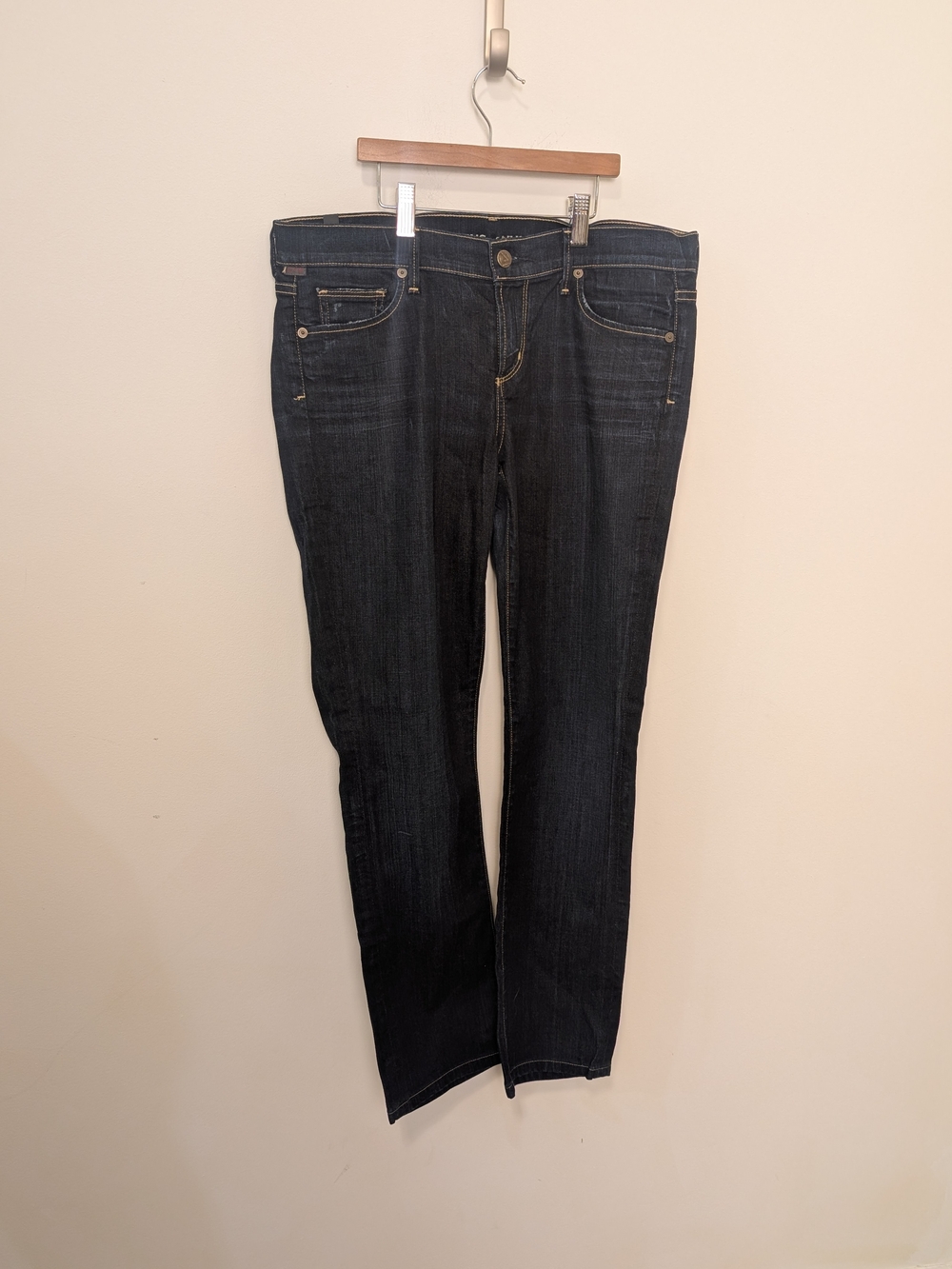 Citizens Of Humanity Ava Dark Blue Women's Low Rise Straight-Leg Jeans Size 29